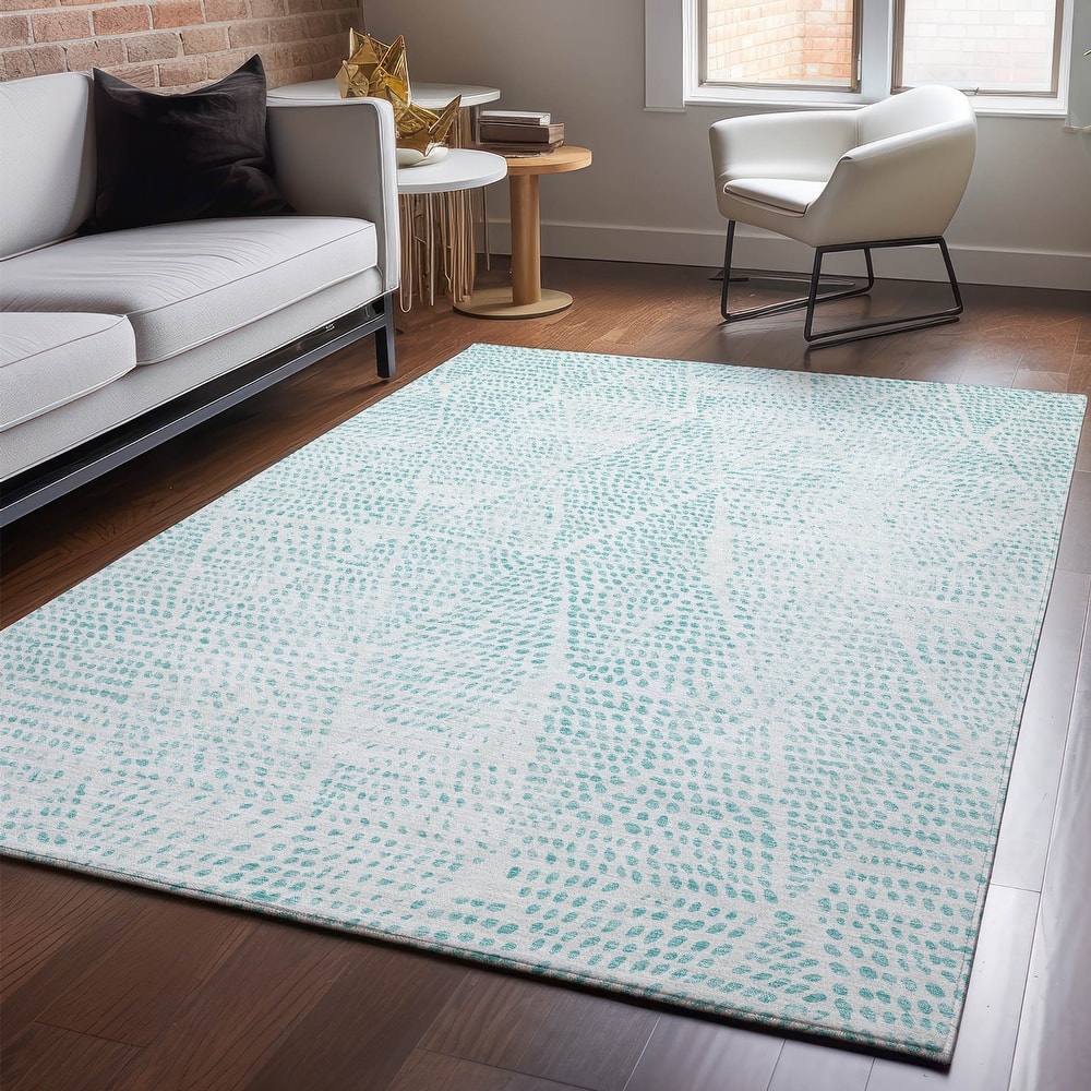 Premium Washable Super Soft Diamond Modern Mayfield Rug
