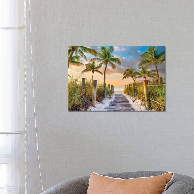 iCanvas "Tropical Beach Sunrise Key West Florida" by Susanne Kremer Canvas Print - 18x26x1.5