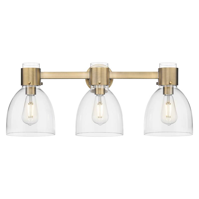Innovations Lighting 464-3W-G464D-7CL Lawton Bell 3 Light 24" Wide - Brushed Brass