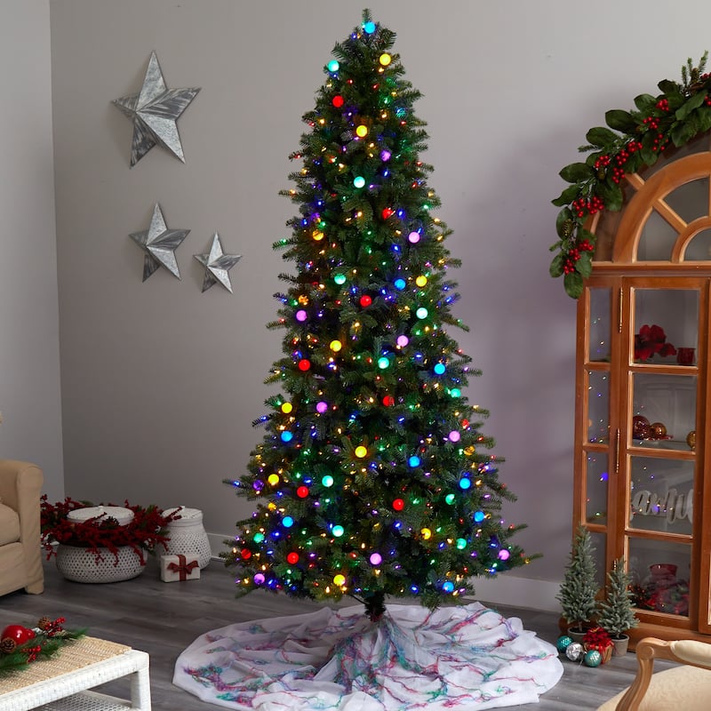 8.5' Montana Mountain Fir Christmas Tree with 800 Lights - 8.6