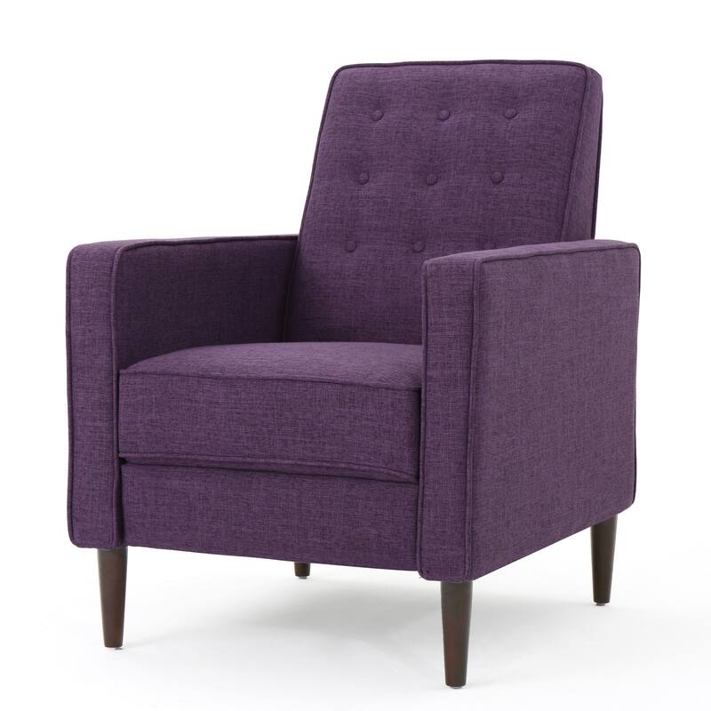Mid-Century Modern Recliner, UpholAstered Recliner With Beech Wood Legs