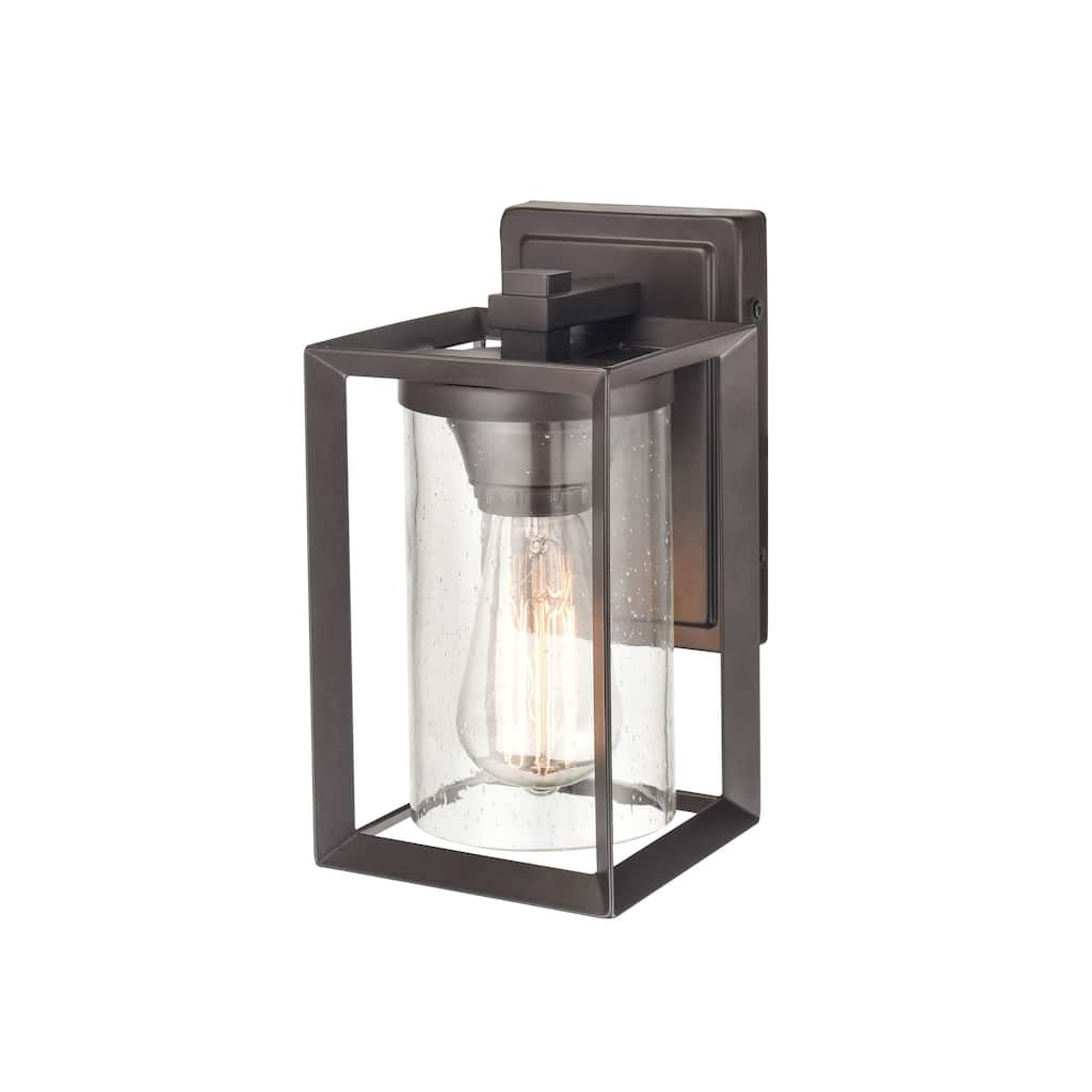 Millennium Lighting Wheatland Outdoor 1 Light Wall Sconce in Powder Coat Black