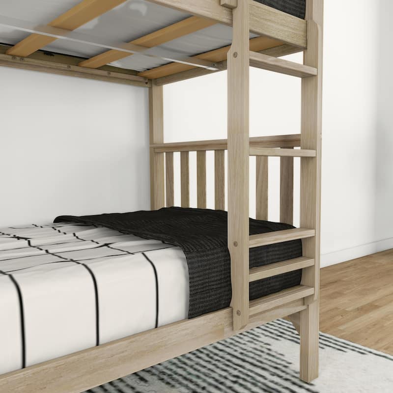 Max and Lily Scandinavian Twin Over Twin Bunk Bed