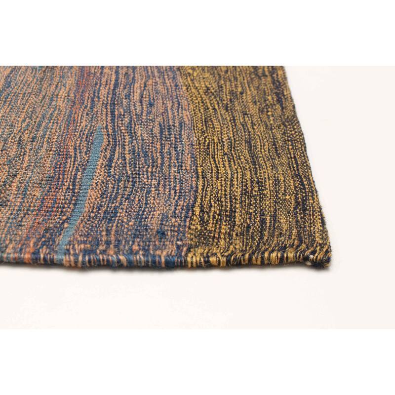 ECARPETGALLERY Flat-Weave Ankara Multi Color Wool Kilim - 6'4 x 9'8
