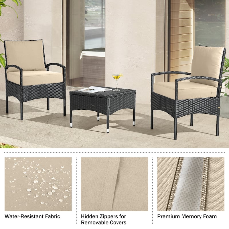 24x24 Outdoor Chair Cushions Removable Covers - Memory Foam Patio Cushions by Lavish Home