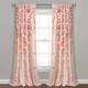 Silver Orchid Turpin Single Window Curtain Panel - 54"W x 108"L - Blush