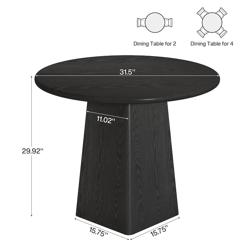 Round Dining Room Table, Farmhouse Kitchen Table for Dining/Living Room