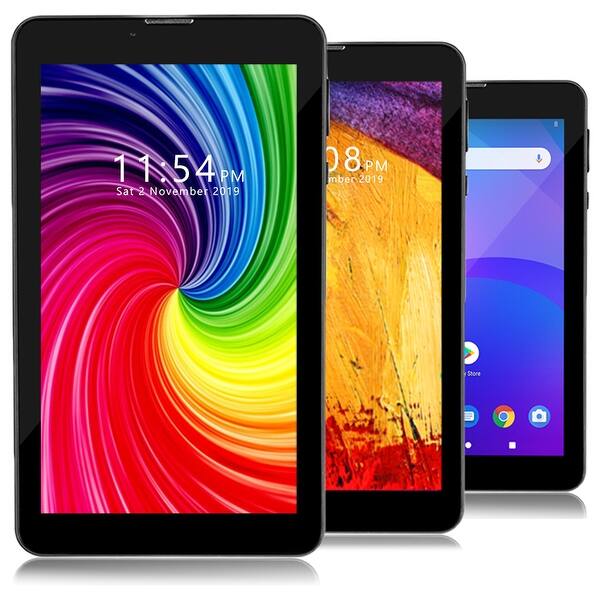 Shop Android 7 Inch Tablet Pc W Dual Sim Slots Quadcore 2gb Ram 16gb Rom Expandable Up To 512gb Wifi Enabled Bt Enabled Black Overstock 30570017