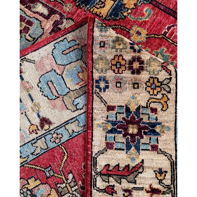 Serapi One-of-a-Kind Hand-Knotted Area Rug - Pink, 9' 0" x 11' 10" - 9' 0" x 11' 10"