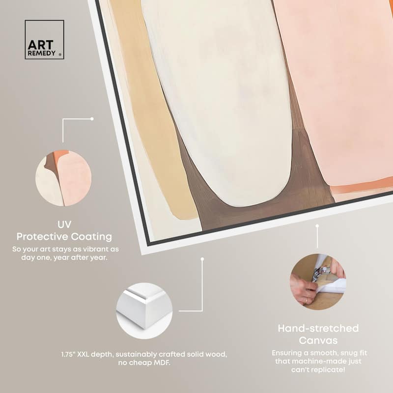 Pink Meets Clay I Canvas by Art Remedy