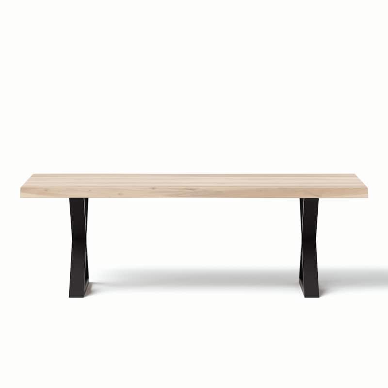 Urbia Brooks Solid Acacia Dining Table - X Base