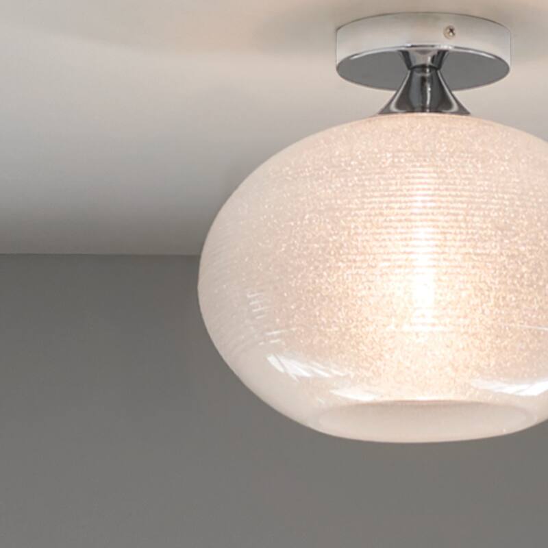 Kichler Lighting Corzano 1-Light Chrome Semi-Flush Mount Light