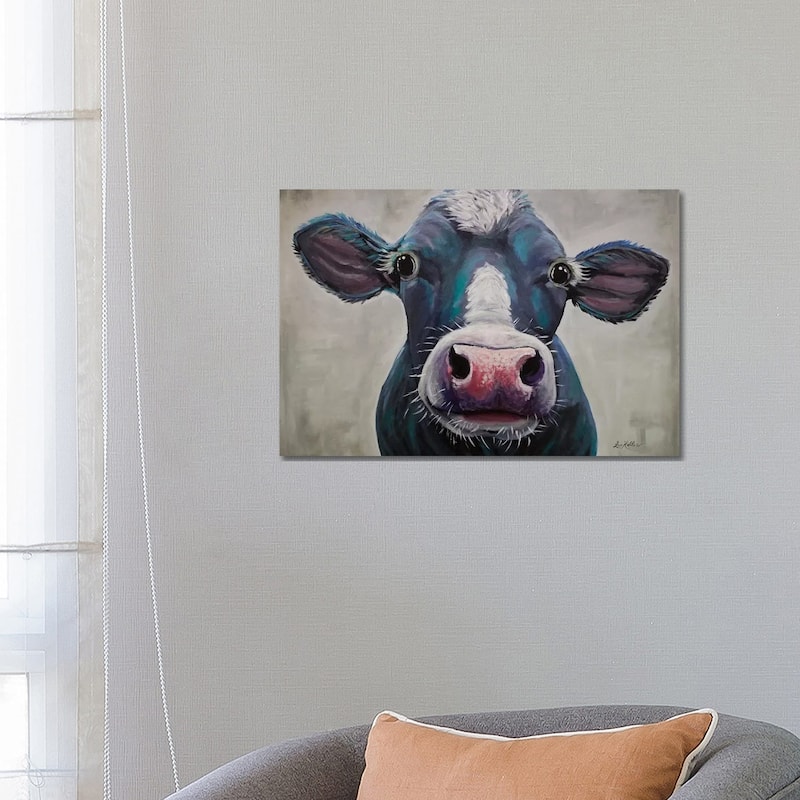 iCanvas "Cow - Clara Belle" by Hippie Hound Studios Canvas Print - 18x26x1.5