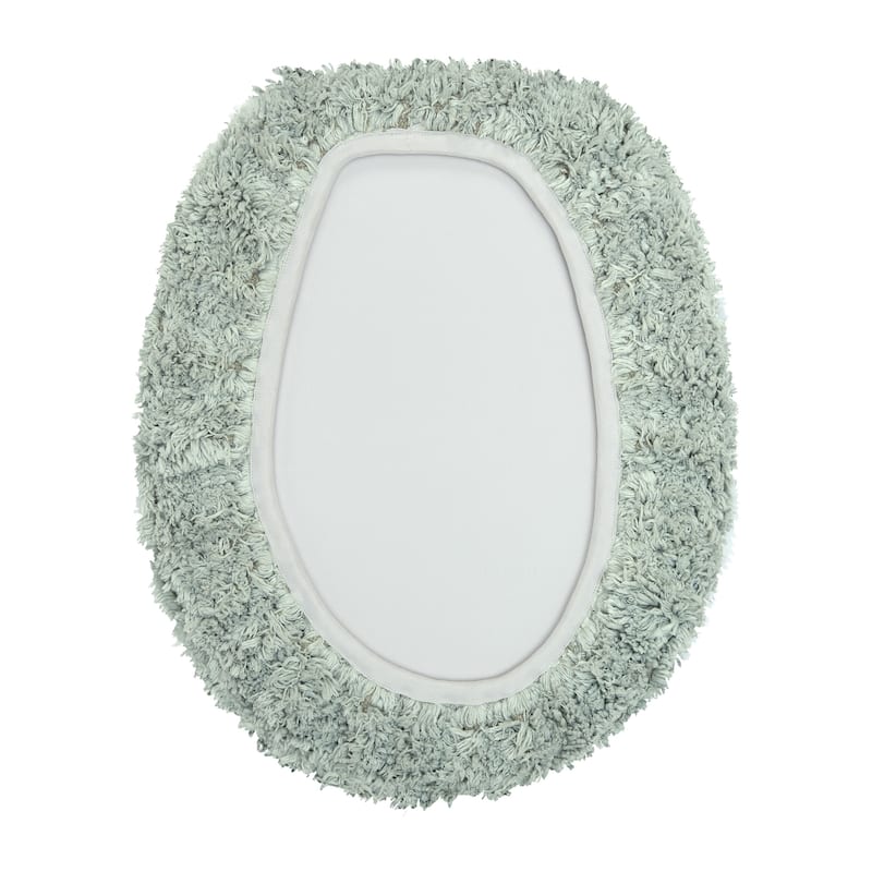 Better Trends 18 x 20 Toilet Lid Cover 100% Cotton Tufted Water Absorbent Machine Washable Lux Collection