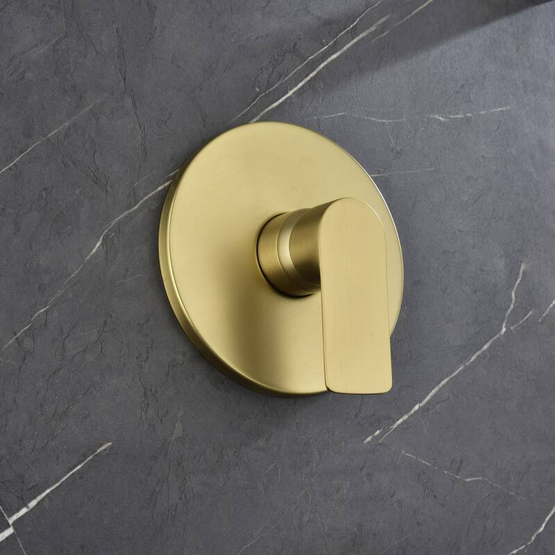 Wall Mount Shower Faucet with Hand Shower Brass Complete Shower System with Slide Bar Valve Included