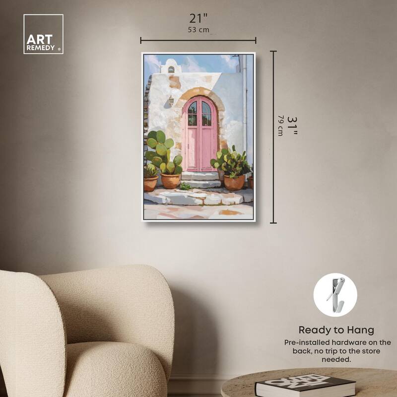 Pink Door I Canvas by Art Remedy