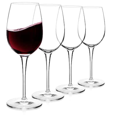 Luigi Bormioli Set of 4 Crescendo Bordeaux Wine Glasses - 20 oz.