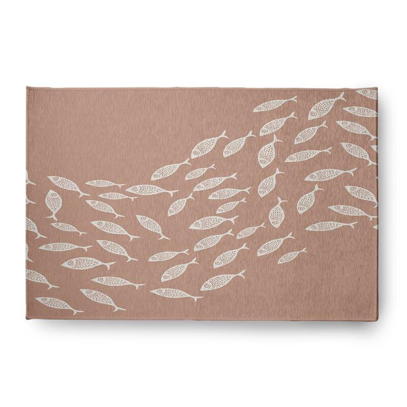 Escuela Nautical Chenille Rug - Mauve - 4' x 6'