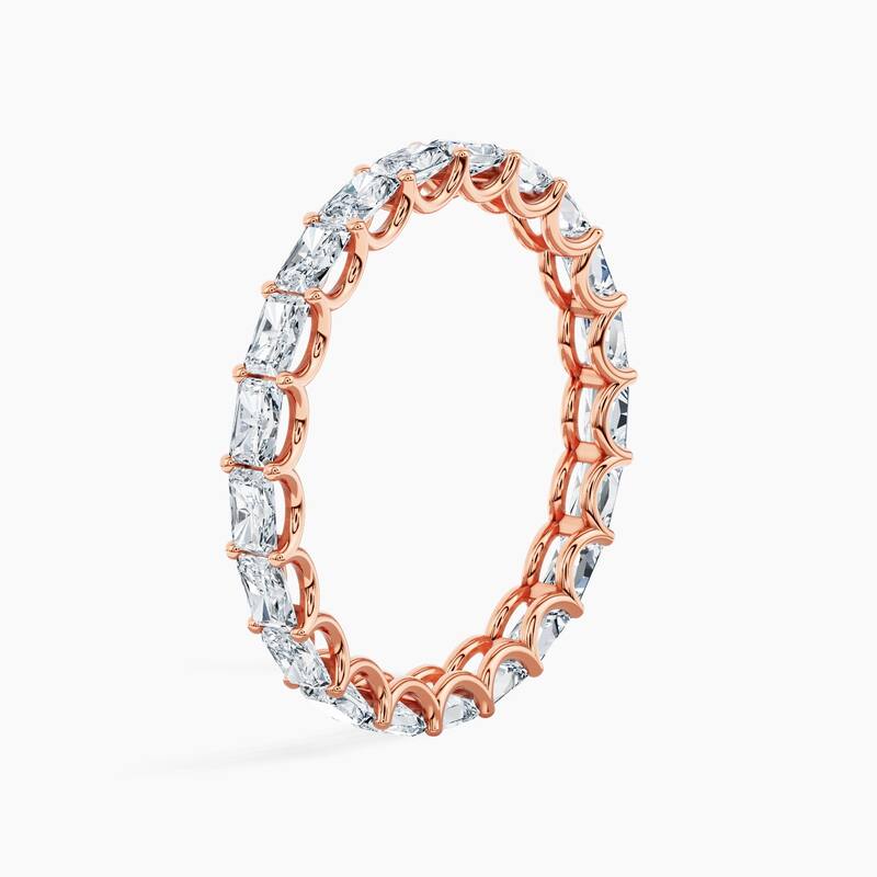 Auriya 14k Gold Radiant East-West Lab Grown Diamond Eternity Band 2.10 - 8.25 ct. tw. (F-G, VS)
