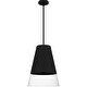 preview thumbnail 1 of 4, Peregrine One Light Pendant Brushed Black