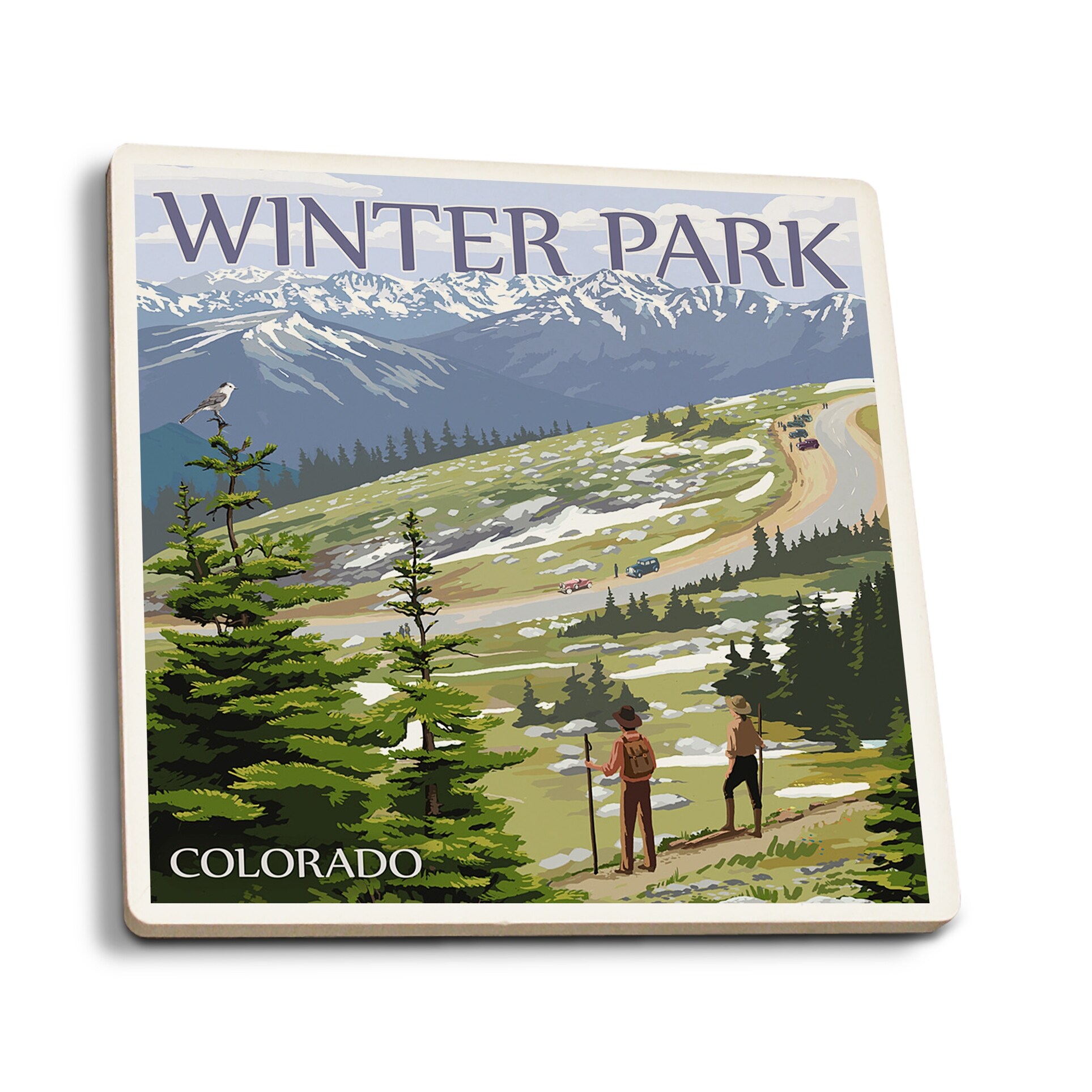 Shop Winter Park Colorado Hiking Scene Lantern Press Artwork