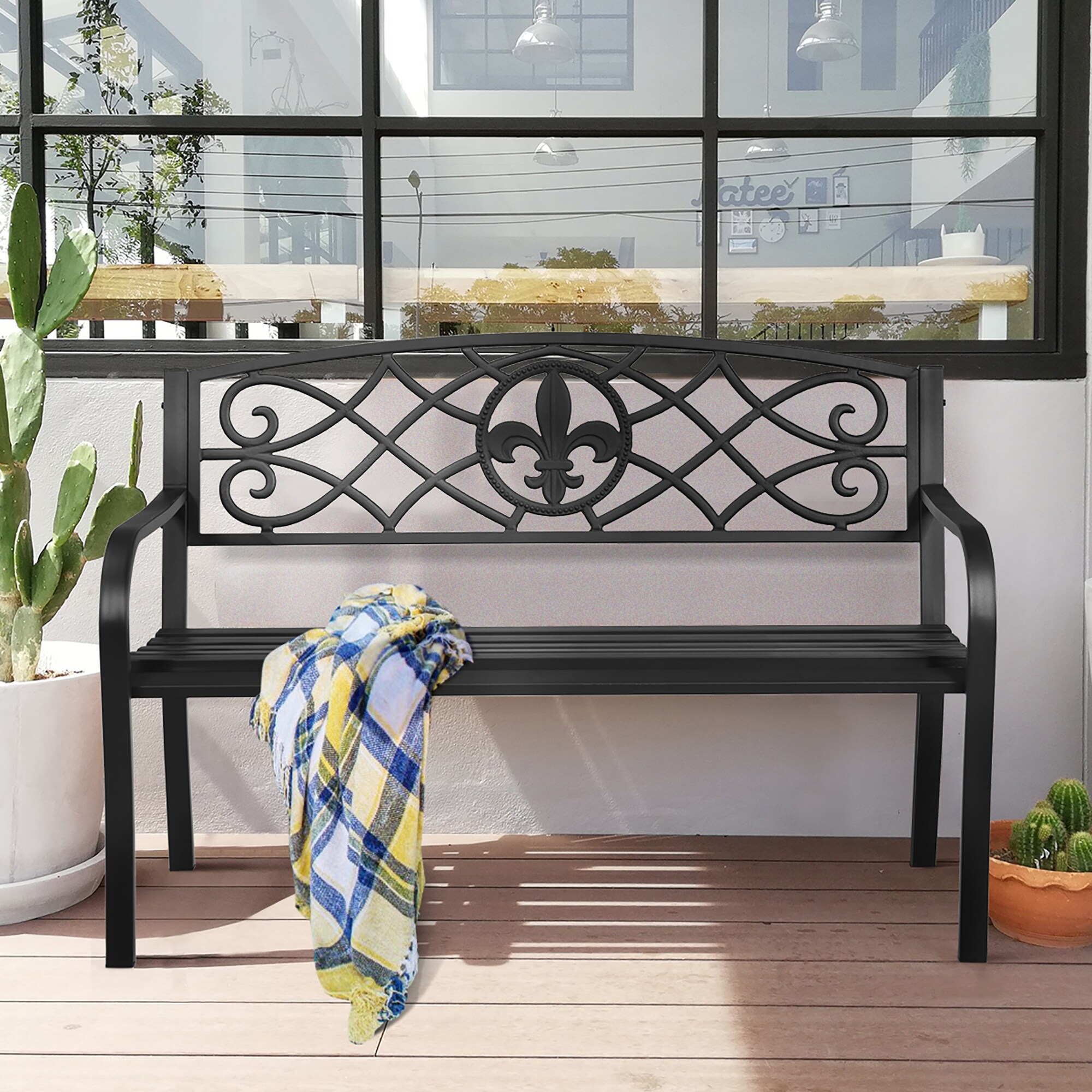 Outdoor shop loveseat bench