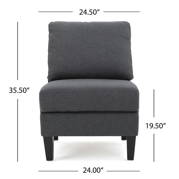 dimension image slide 6 of 7, Zahra Modern Fabric 5-piece Sofa Sectional by Christopher Knight Home
