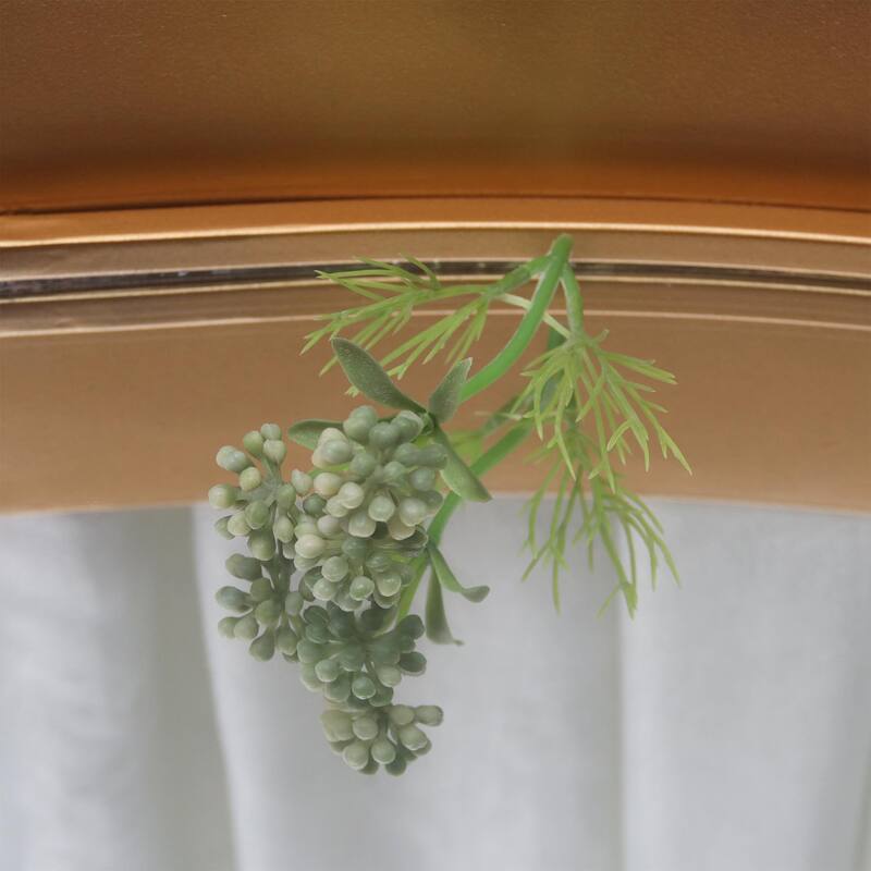 Modern Teardrop Wall Mirror with Metal Framed, 32.25" W x 19.75" H