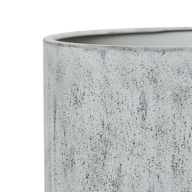 2-Piece Modern Metal Planter Pot With Peg Base