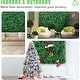 preview thumbnail 3 of 5, VEVOR 12 Piece 20"x20" Artificial Boxwood Panels for Indoor & Outdoor Use, Green - 11