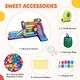 preview thumbnail 8 of 7, Inflatable Bounce House with 680W Blower and Ball Pit - Multi - 189" x 128" x 82.5" (L x W x H)