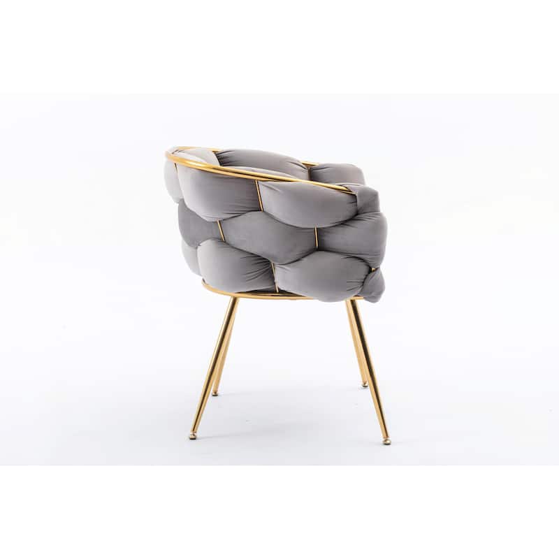 Modern Luxury Velvet Single Sofa Chair, Set of 2