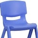preview thumbnail 8 of 20, 4 Pack Plastic Stackable K-2 School Chair with 13.25"H Seat - 15.75"D x 14.5"W x 23.25"H