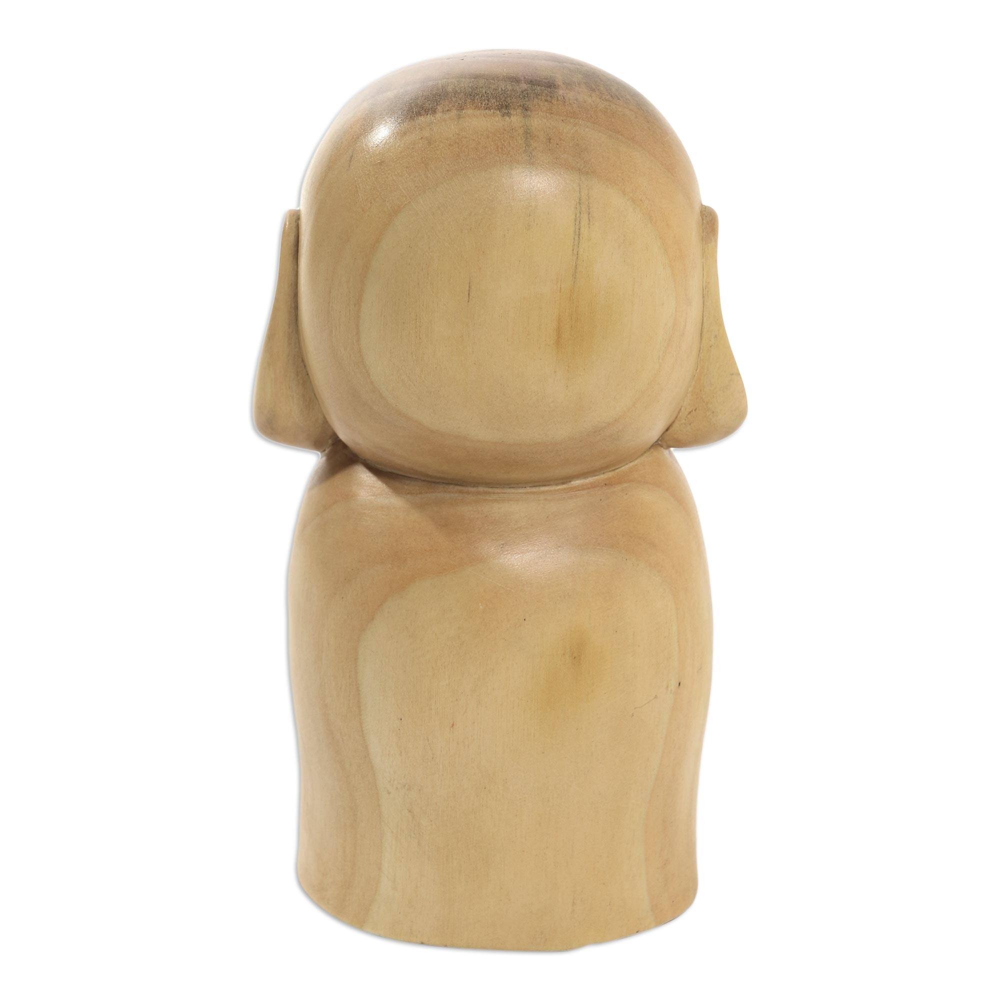 Novica Handmade Little Jizo Wood Statuette Bed Bath & Beyond 36498170