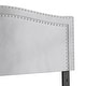preview thumbnail 7 of 17, CraftPorch Velvet Nailhead Trim Upholstered Adjustable Headboard