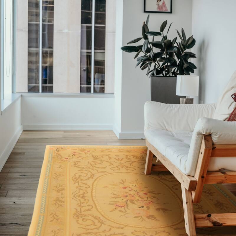 ECARPETGALLERY Flat-Weave Dynasty Khaki Cotton Tapestry Kilim - 2'11 x 4'8