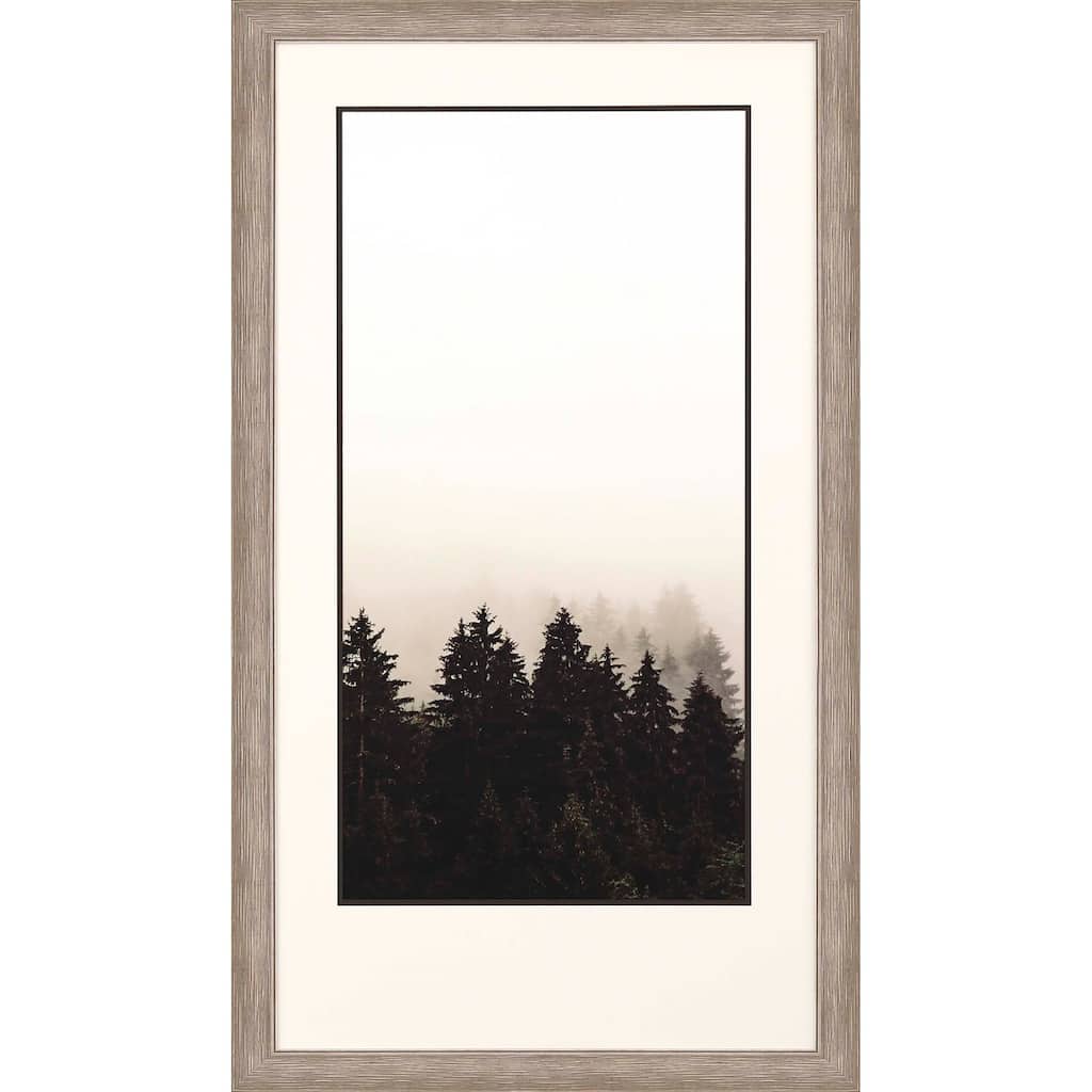 Misty Peak II Framed Art Giclee Under Glass - Black