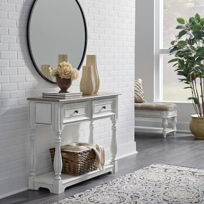 Liberty Furniture Magnolia Manor Hall Console Accent Table - Width 42" x Depth14" x Height 32"