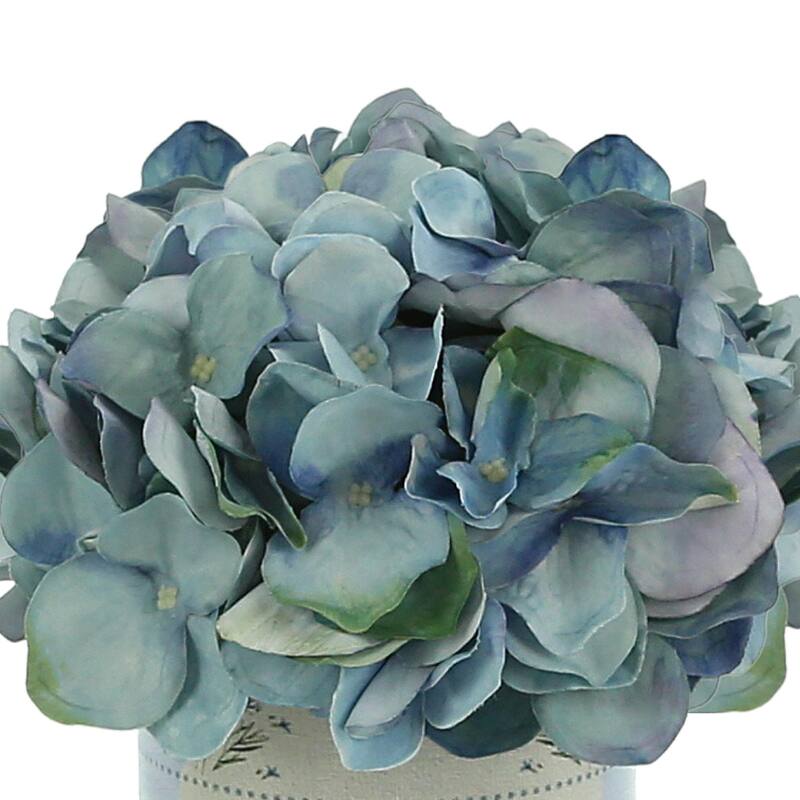 Hydrangea Arrangement in a Glass Vase