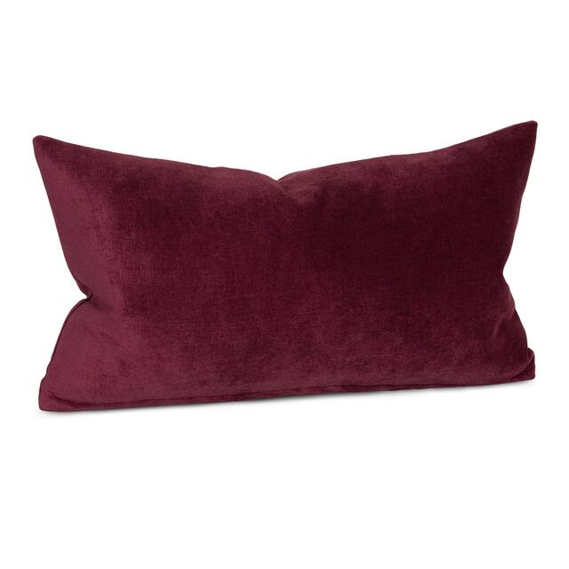 Mixology Padma Washable Polyester Throw Pillow - 21 x 12 - Wine