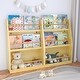 preview thumbnail 8 of 13, Kids Bookcases with 3 Tier Shelf, Reading & Organization