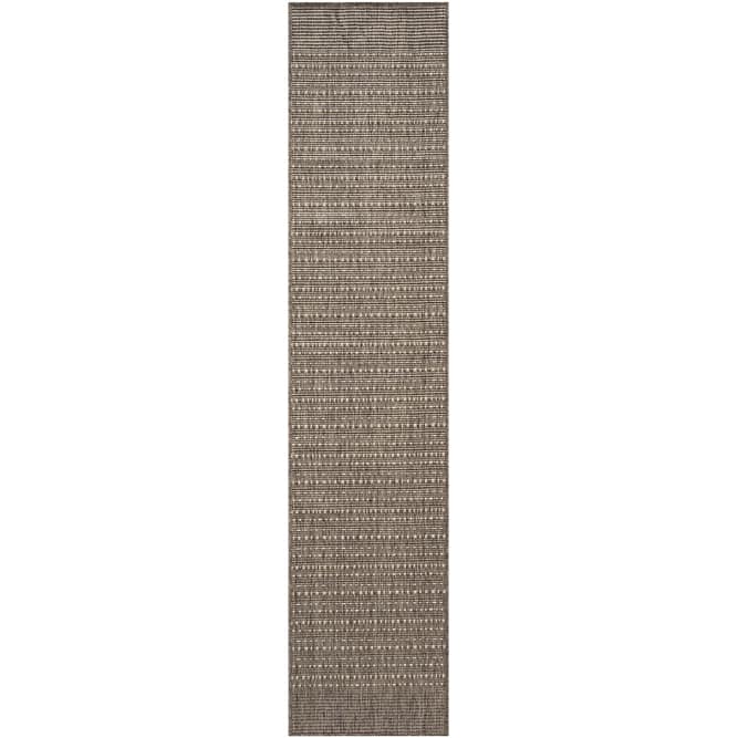 Nourison Tulum Indoor/Outdoor Striped Area Rug - 2'2" x 8' - Brown