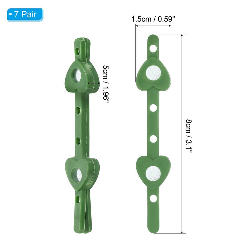 7 Pcs Floral Boutonnieres Magnets Corsage Brooches for Flowers DIY, Green