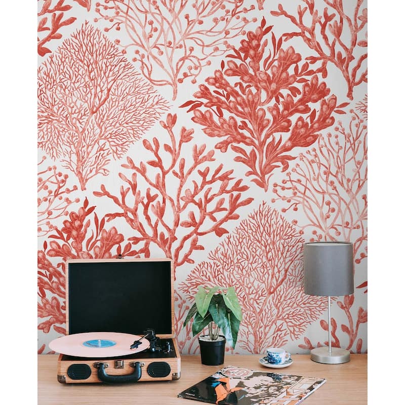 NextWall Seaweed Peel and Stick Wallpaper