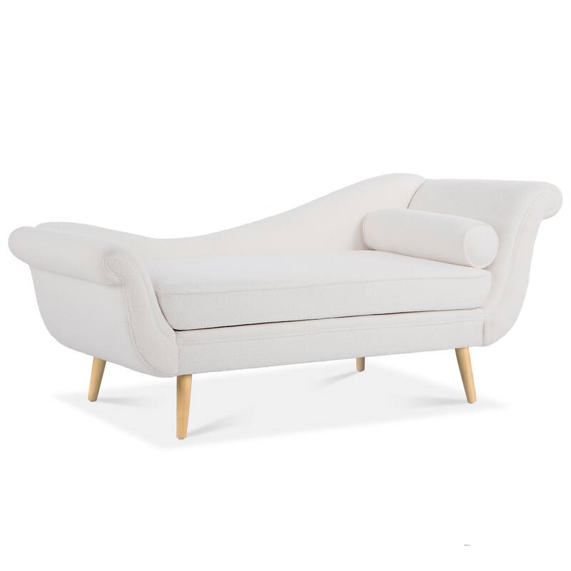 Vintage Chaise Lounge with Scroll Arms by Christopher Knight Home