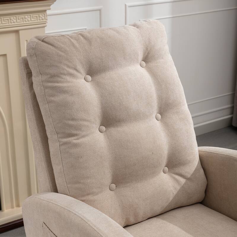 Accent High Back Rocking Chair with Footrest
