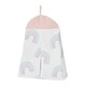 preview thumbnail 5 of 4, Pastel Rainbow Collection Girl 4-piece Nursery Crib Bedding Set - Blush Pink, Purple, Teal, Blue and White