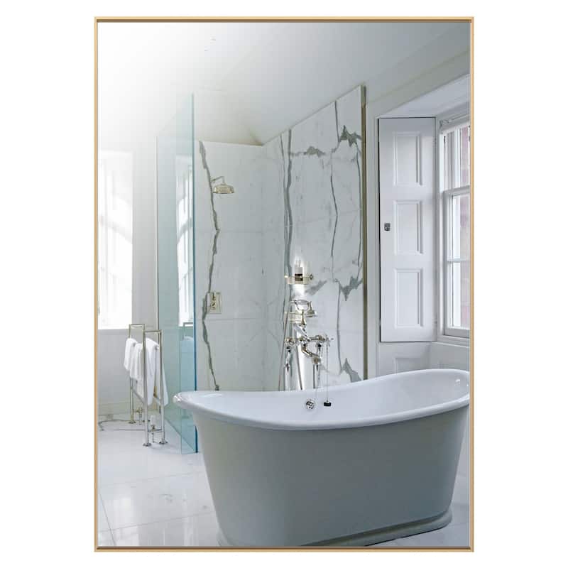 Rectangle Aluminum Framed Wall Mirror Bathroom Vanity Mirror