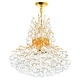 preview thumbnail 2 of 6, Princess 10 Light Down Chandelier With Gold Finish
