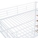 preview thumbnail 35 of 45, Metal Loft Bed with Grid Storage Guardrail and 4-layers Lateral Storage Shelf Ladder - Loft Metal Bed for Bedroom Teens Student